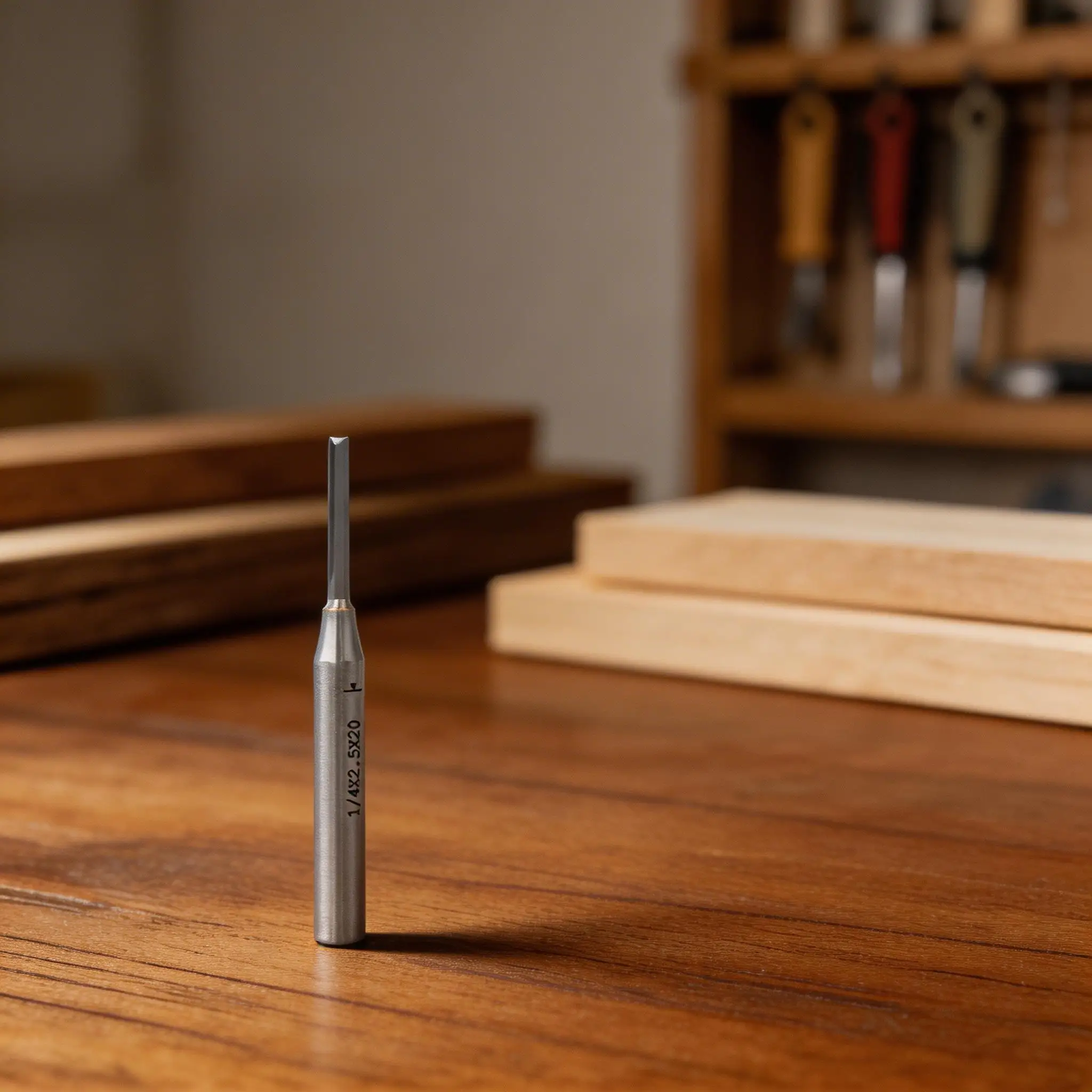 

Фреза прямая TCT с двойным лезвием, 1/4 дюйма, без рукоятки, для досок, малая фреза с твердосплавным прямым лезвием и устойчивой круглой рукояткой