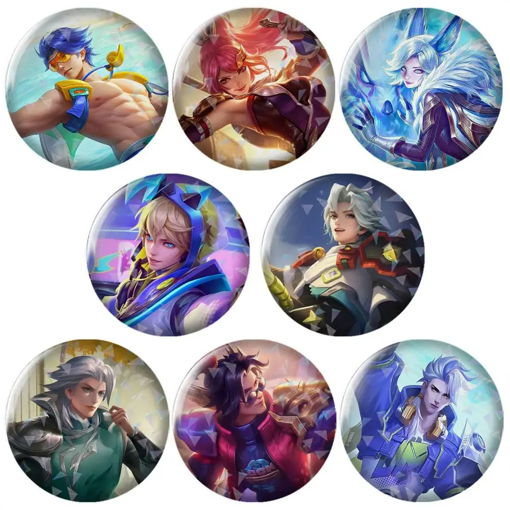 Hot Game H-Honor of Kings-s Brooch Metal Decorative Brooch Pins for Backpack Clothes Jacket Accessories,Souvenir.