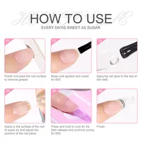LIMEGIRL Colle Gel pour Ongles 7,5ml, Colle UV pour Faux Ongles, Vernis Gel Manucure, Gellac Hybride, Vernis Gel Multi-fonctions Ultra-résistant 5