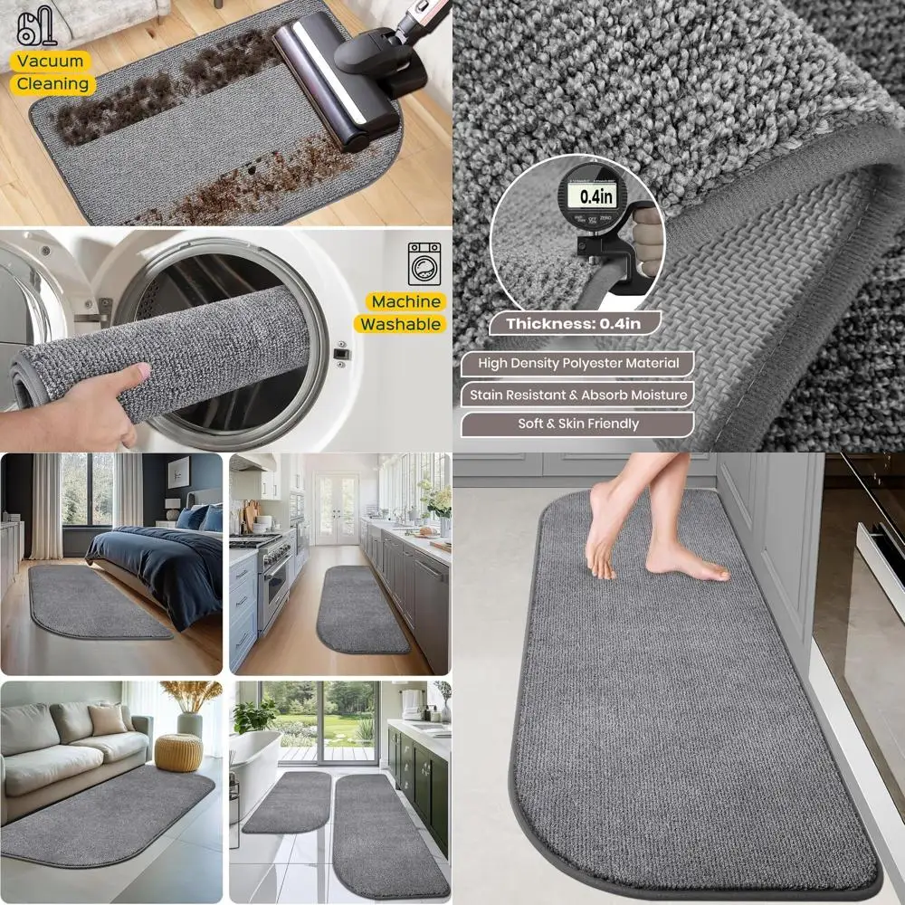 

24 x 70 моющийся нескользящий кухонный коврик, впитывающий коврик для белья, ванной комнаты, спальни