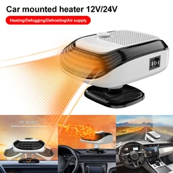 Defogger Car Universal Windshield 12V/24V Car Heating With 360° Adjustable Base Defogging Defrosting For Cars SUVs Trucks