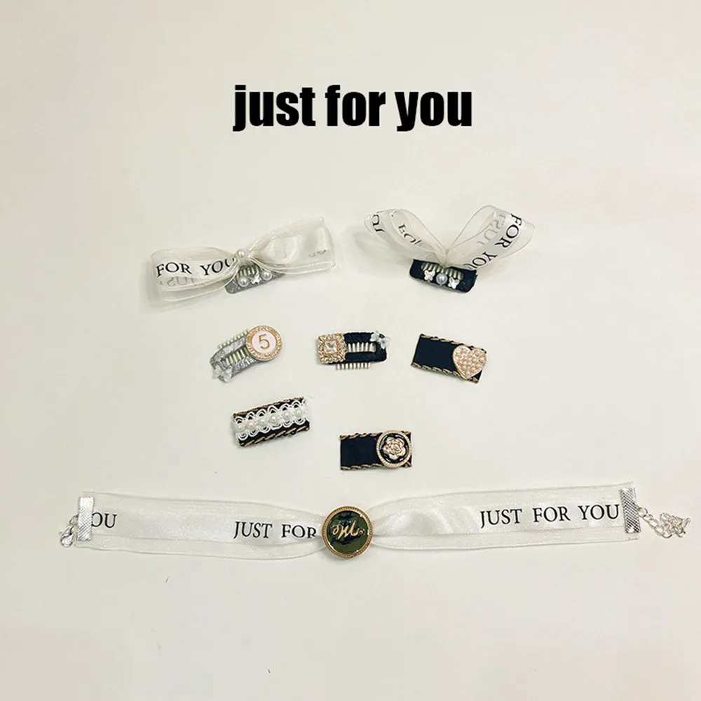 

Classic Design Pet Hair Accessories Set - Cardigan Maltese Long-Haired Small Dog Hair Clips Set