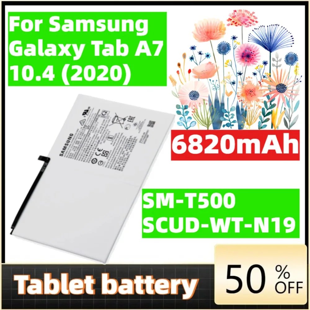Аккумулятор SCUD-WT-N19 для Samsung Galaxy Tab A7 10.4 (2020) SM-T500 SM-T505 T505N, запчасть для ремонта планшета Аккумулятор SCUD-WT-N19 для Samsung Galaxy Tab A7 10.4 (2020) SM-T500 SM-T505 T505N, запчасть для ремонта планшета