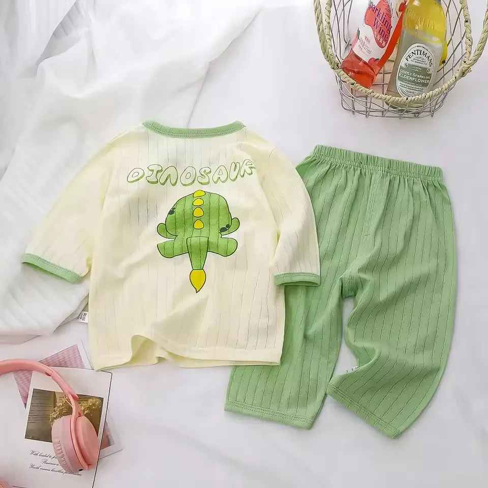 

Baby Pajamas Sets Cotton Child Pajamas Toddler Long Sleeve Baby Nightwear Pajamas Kids Cartoon Homewear Clothes