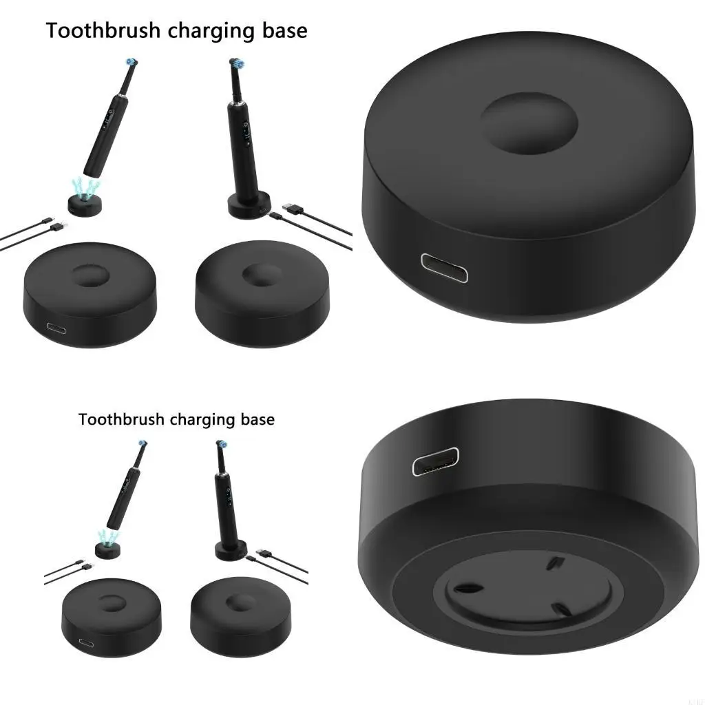 Modern Charging Station Secure Design Electric Toothbrush Dock Plastic Texture K1KF