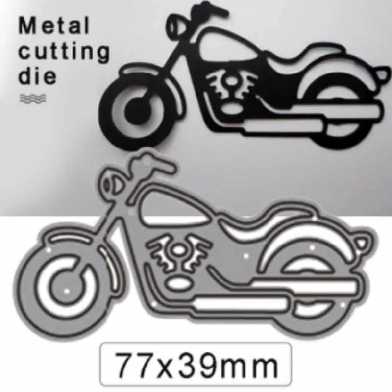 New Motorcycle Metal cutting dies DIY cut die mold motorcycle decoration Scrapbook paper craft knife mould blade punch stencils