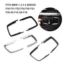 ABS Car Headlight Adjustment Switch Frame Trim Sticker Fit For BMW 1 2 3 4 Series F30 F31 F32 F34 F20 F21 F36 X5 F15 X6 F16