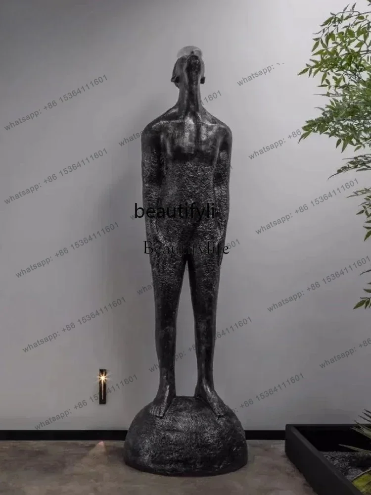 xx4 Modern Abstract FRP Water Drop Figure Sculpture Hotel Window Art Outdoor Big Decorations