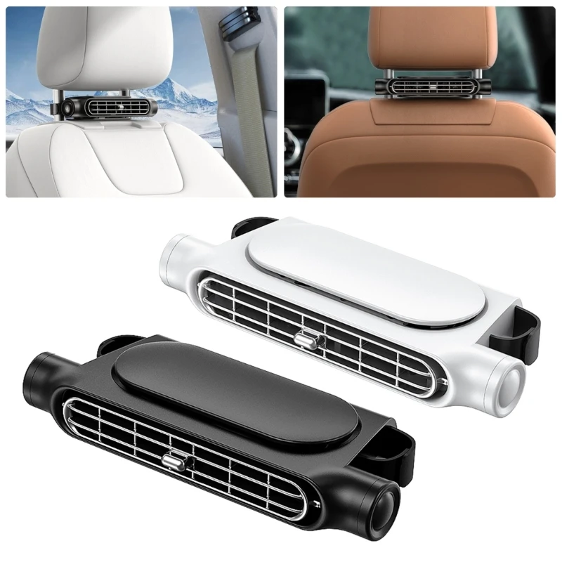 Convenient USB Car Fan Strong Cooling Air Fan Lightweight Fan Car Headrest Cooling Fan Adjustament Fan for Home Use H9EE