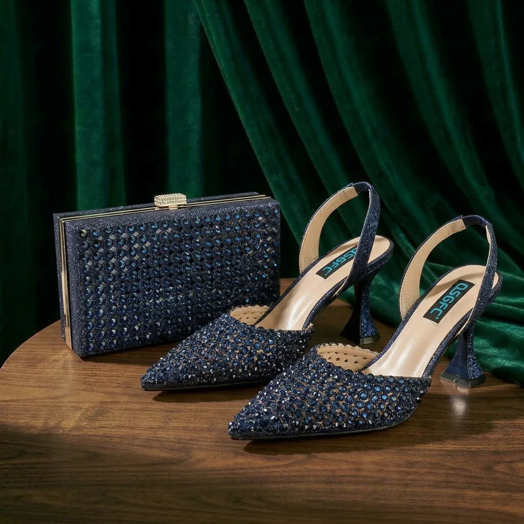 with you. Upon New: Shoe Women's Elegant and Multi-Functional】Compatible cut off Bold body 200001034:200003766#gray and Bag For Parties and wedding, your style Nigerian trending.