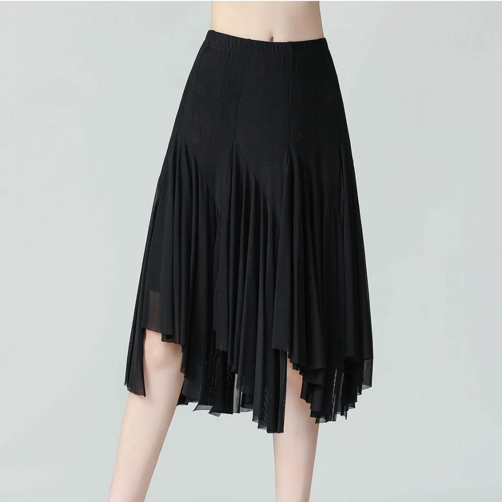 Mädchen tanzen Kleid solide elegante Latin Röcke Teenager Straße Latin National Standard Gemeinschaft Gruppe Tanz röcke Bühnen kleid