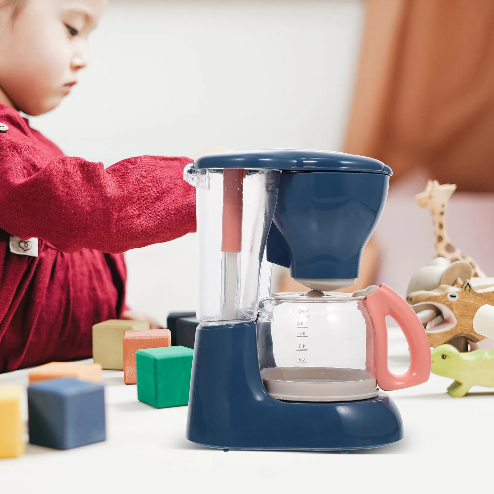 1Pcs Electric Coffee Machine Creative Kids Play House Educational Simulation Miniature Kitchen Appliance Home Decor