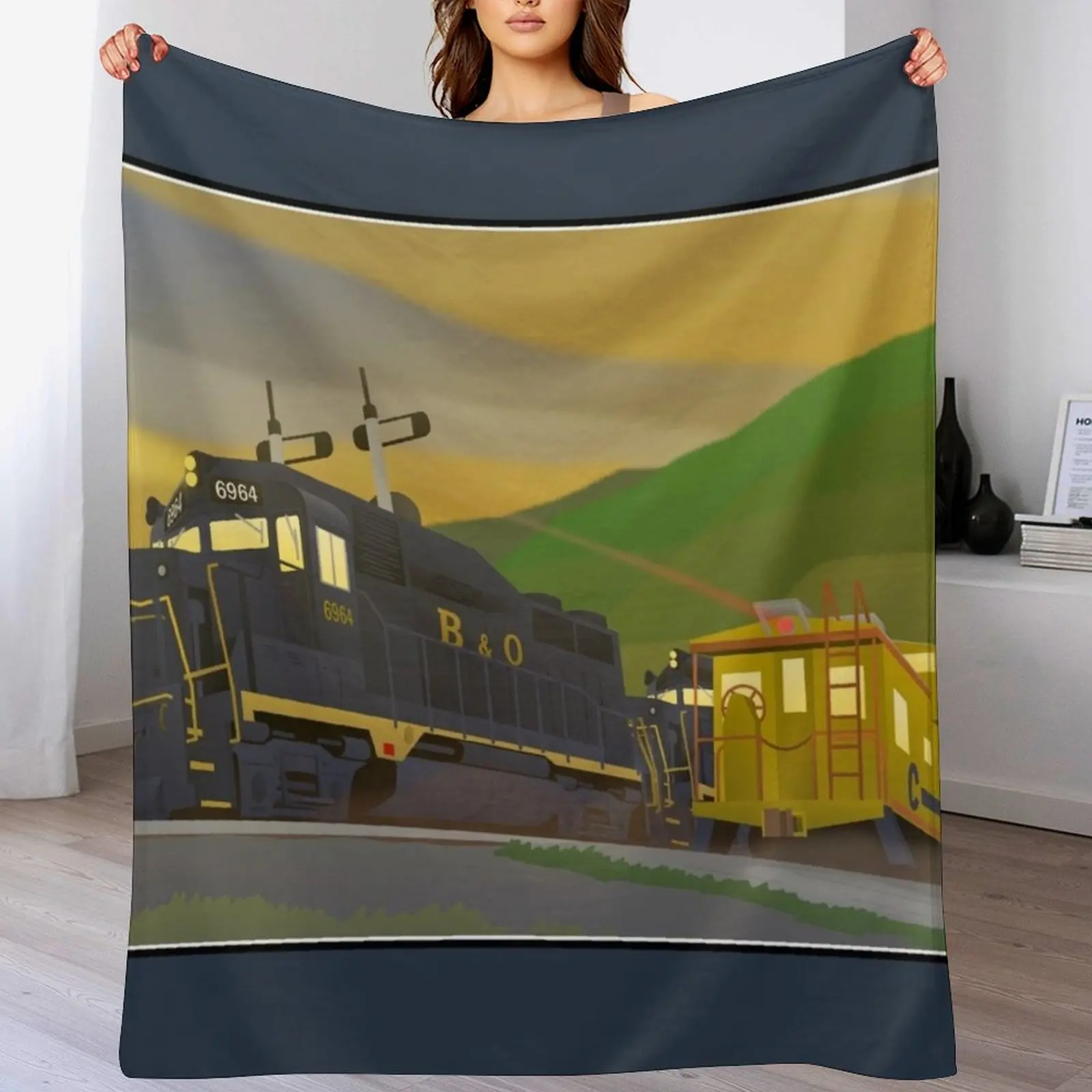 

Somewhere on Sandpatch Throw Blanket Cute Plaid Warm Softest Travel Blankets