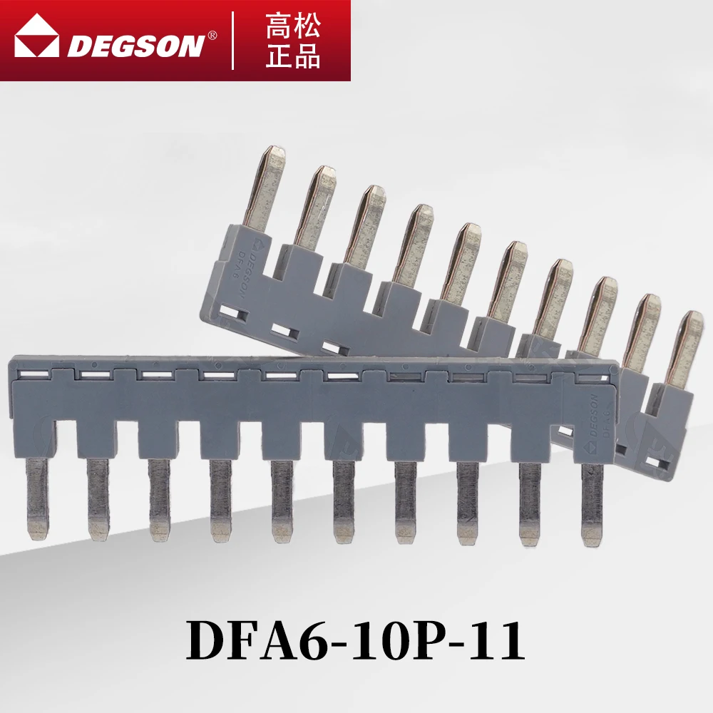 10Pcs DEGSON DFA6-10P-11-00ZH DFA6-10P-11 Screw Type DIN RAIL TERMINAL BLOCKS PHOENIX CONTACT FEED-THROUGH Lead 7439-92-1