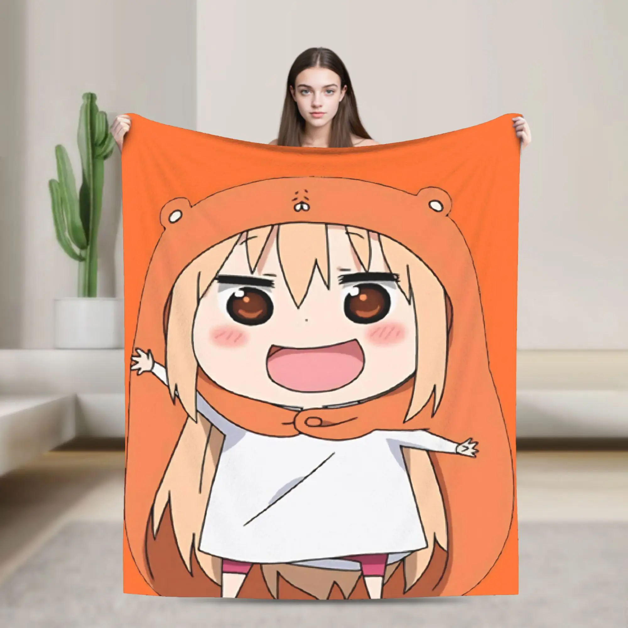 

Himouto Umaru Chan Anime Super Soft Blanket Office Plush Throw Blanket Comfortable Bedroom Flannel Bedspread Sofa Bed Cover
