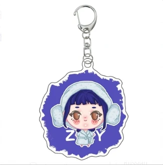 Anime K-Pop Demon Hunters sleutelhanger hanger Huntr-X sleutelhanger - Fan Art zelf gemaakte acryl charme klassiekers game collectie cadeau