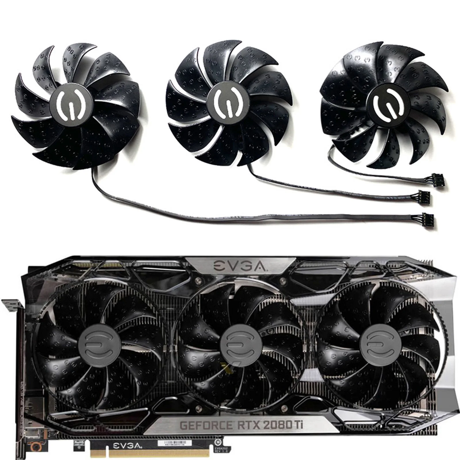 Accesorios de ventilador de refrigeración de tarjeta gráfica para RTX2070/2070S /2080/2080S/2080ti/FTW3