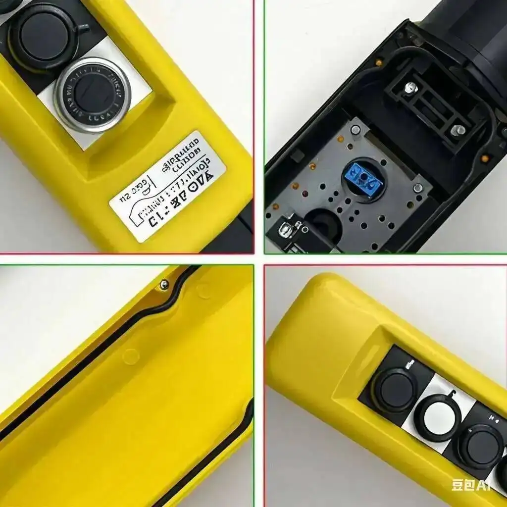 Picture 5: Rainproof Travel Driving Push Button Switch Handheld Lifting Handle Controls Electric Hoist Up And Down Dual Speed