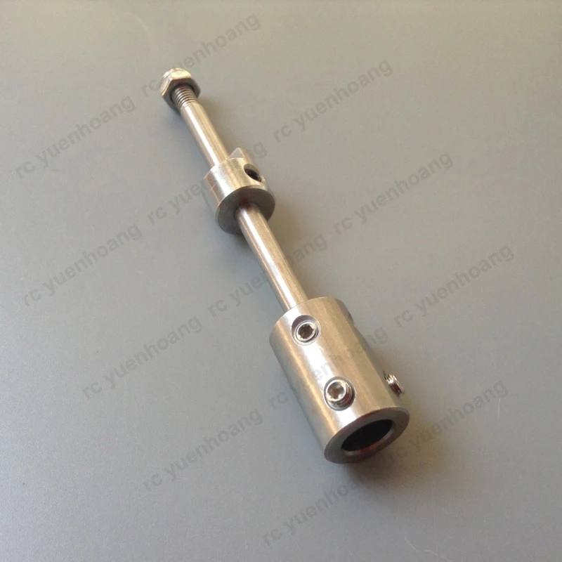 Eje de transmisión de 5mm, ejes de extensión de Motor, acoplamiento de acero inoxidable de 5x8mm para remolcador/barco de cebo RC, biela modificada, 2 uds.