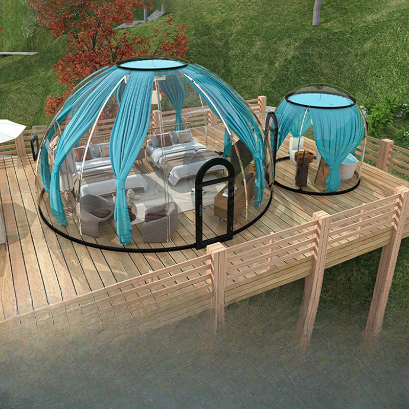 Villa windproof and thermal insulation pc star room, outdoor restaurant B & B bubble house camping tent