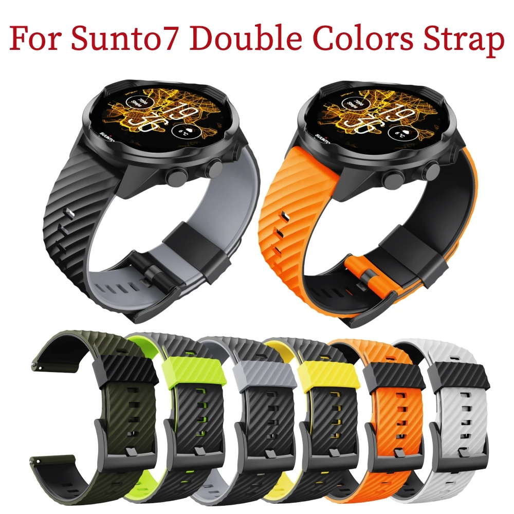 

For Suunto7 9 Silicone Watch Strap 24mm Easy Fit Wristband For Suunto 9 Baro Suunto Spartan Sport Wrist Hr Bracelet D5 Belt