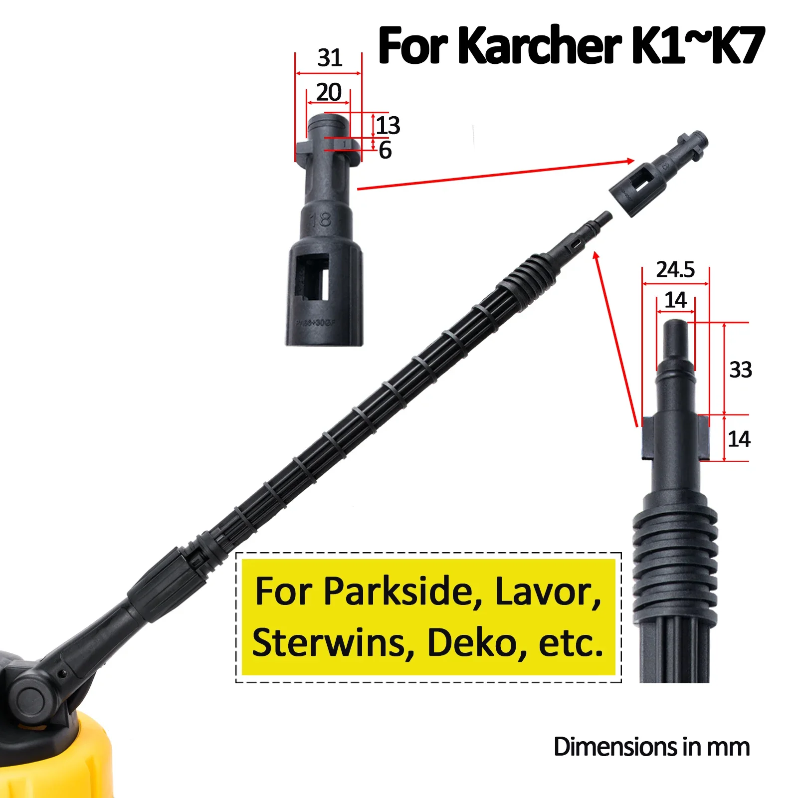 Pressure Washer Patio Cleaner Floor Scrubber Surface Cleaner Brush For Karcher Lavor Champion Sterwins Parkside Pressure Washer