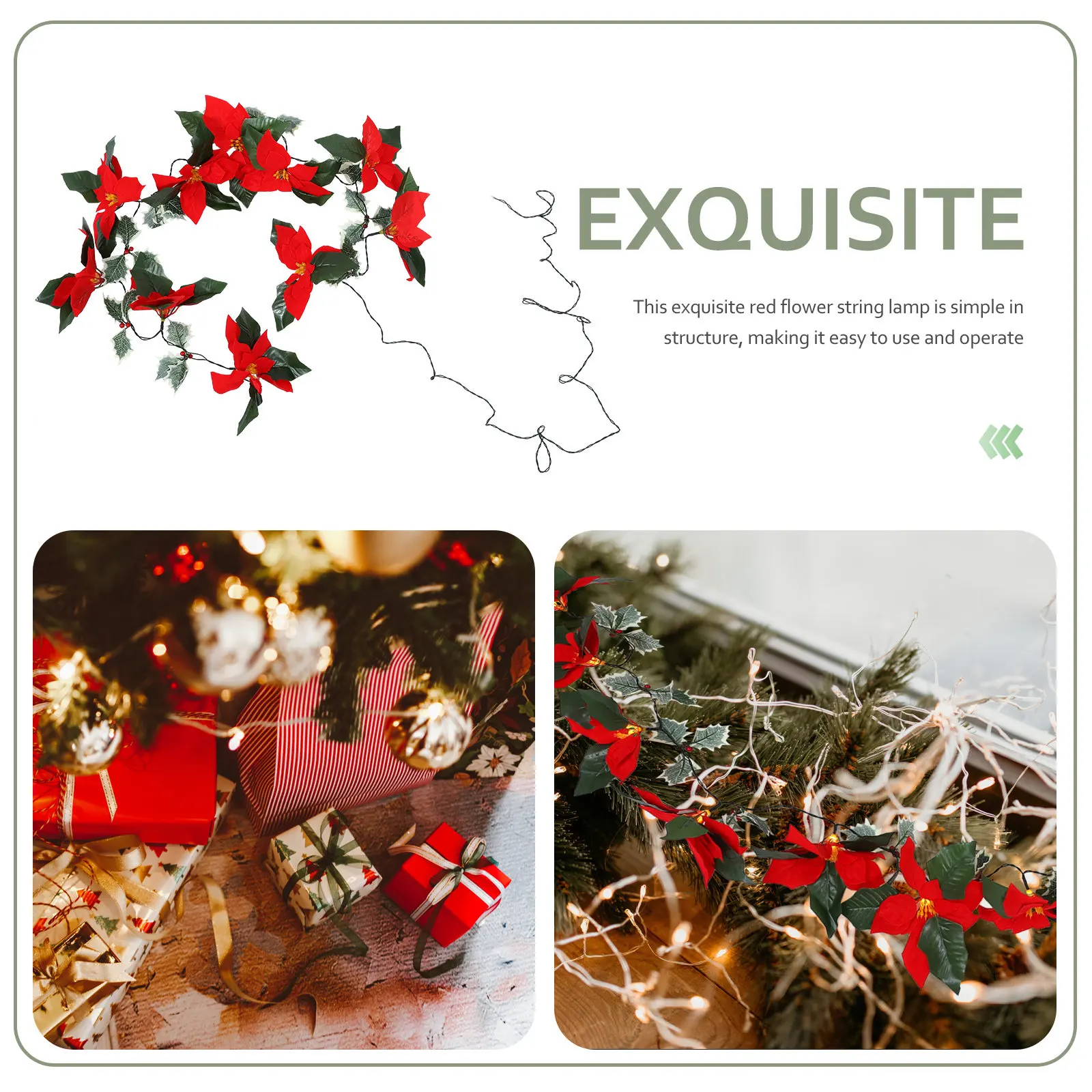 

Decorative Festival Light Lamp Adornment Flower Solar Lights Outdoor PVC Holiday