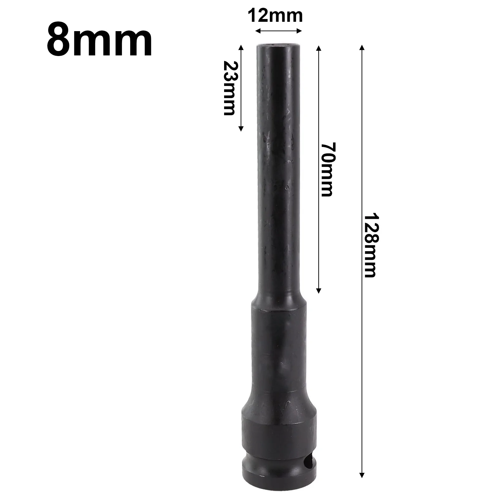 1PCS Impact Socket Set 1/2 Inch Drive Metric Deep Wrench Hex Socket Head Kit For Wrench Adapter Hand Tool Set 8-24mm Adapters