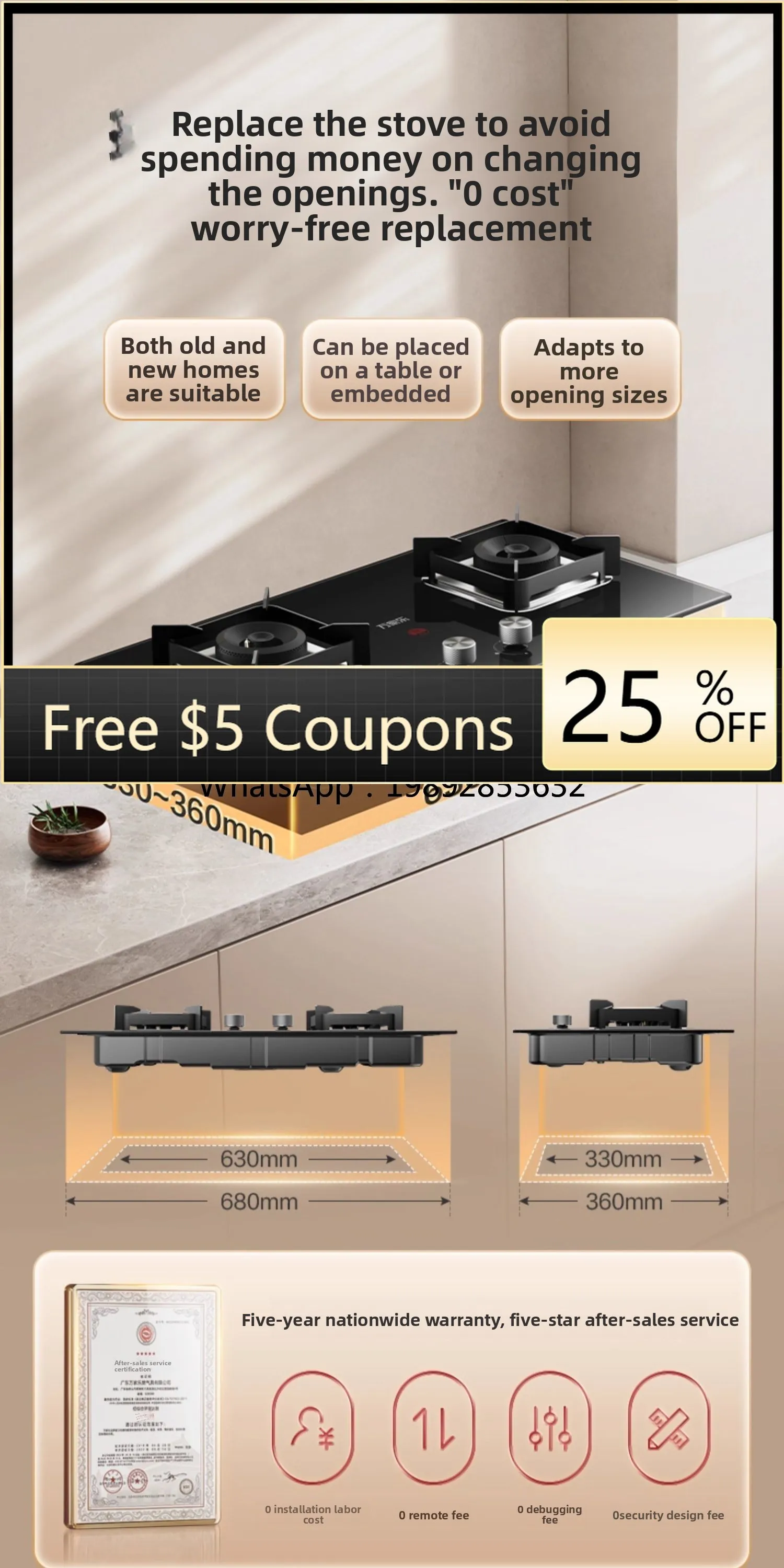 

ZZLAY8 Gas Stove Household Natural Gas Liquefied Gas Embedded Stove Y3R1