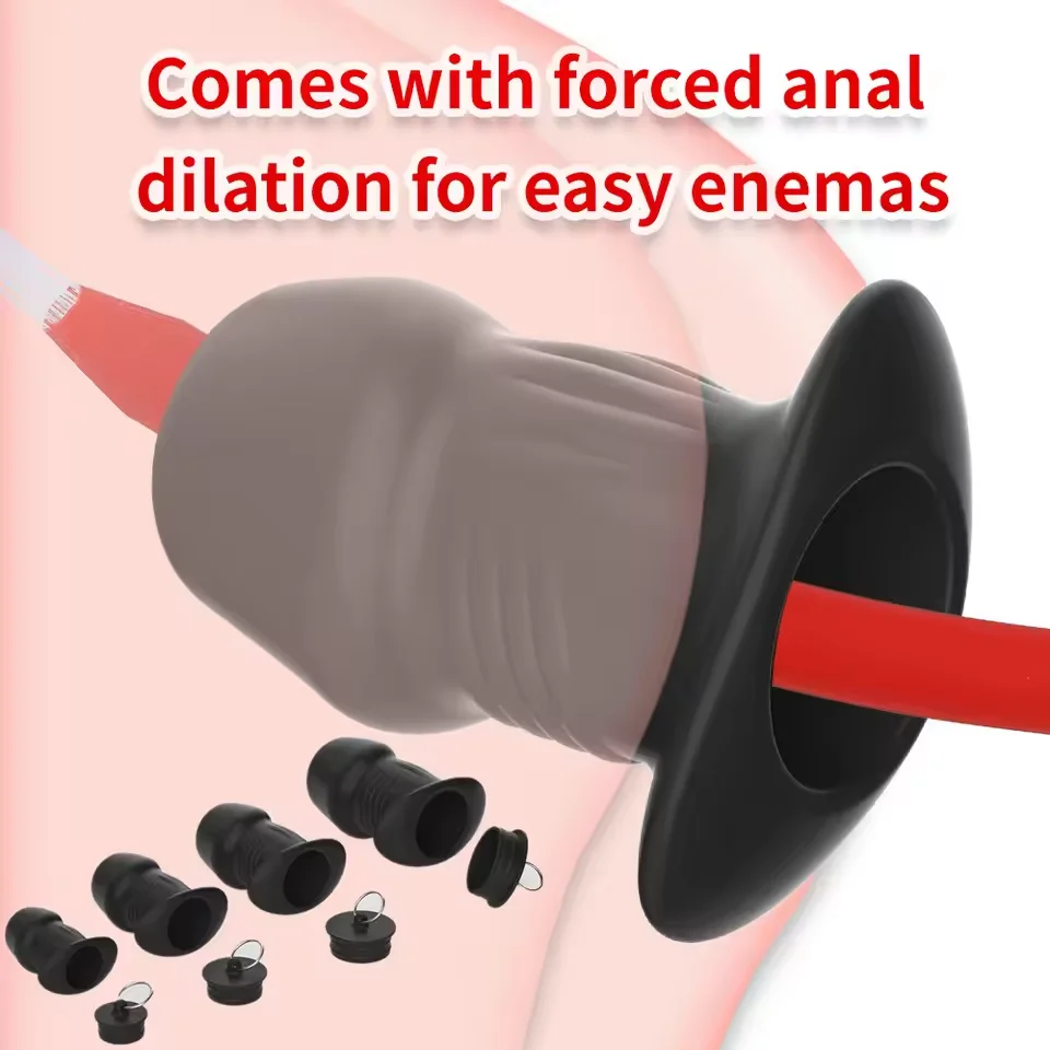 Hohl Anal Plug Butt Plug Anal Dildo Dilatator Tunnel Erwachsene Produkte Sex Spielzeug Einlauf Prostata-massagegerät Expander für Frauen Männer Homosexuell
