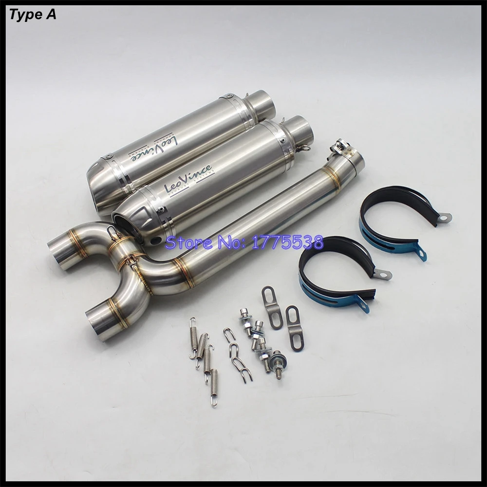 For Yamaha FZ6 S2 FZ6 FAZER S2 FZ6 FZ6N FZ6S FZ6 FAZER 2004-2011 Motorcycle Exhaust Escape Moto Muffler Middle Link Pipe