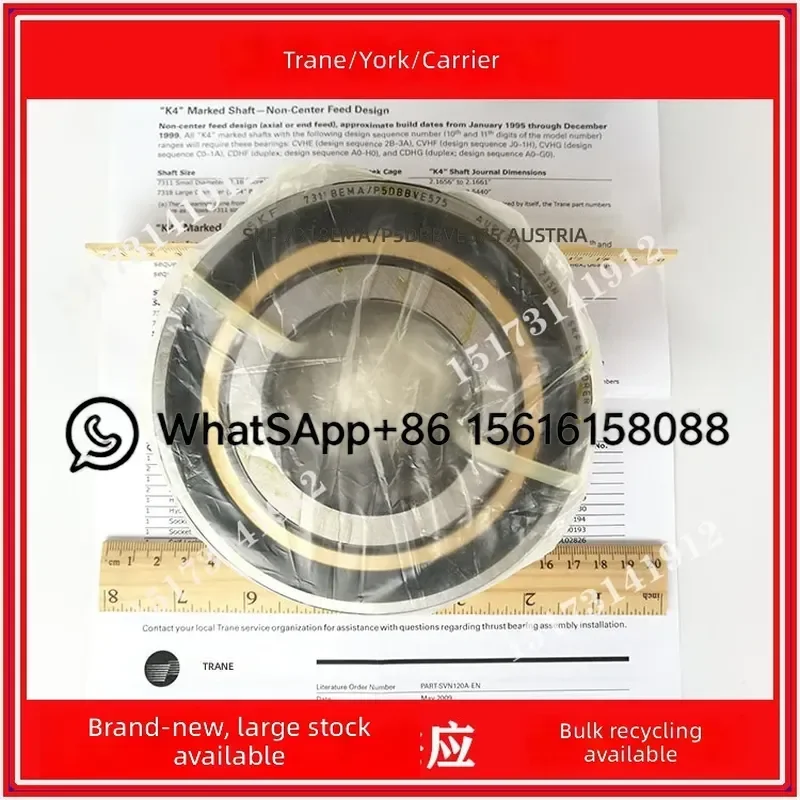 Motor Bearings for TRANE HVAC Units Compatible with BRG01639 BRG01640 BRG01723 BRG01724 00576 01719 02176 Replacement Parts