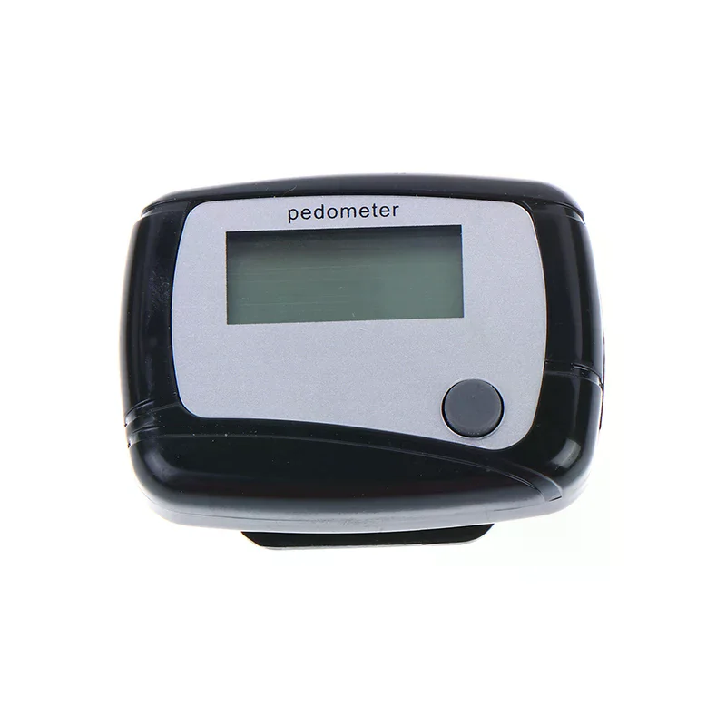 1Pc Random Color Digital LCD Pedometer Accurate Step Calorie Counter For School Sports Walking Workouts Fitness Tracking