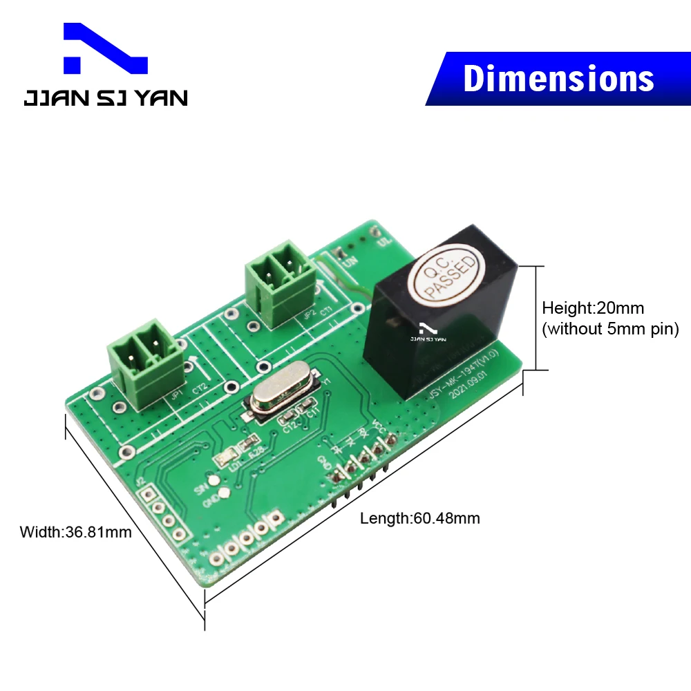 JSY-MK-194T Two Way Open CT Two Ways Current Transformer Bidirectional Measurement PCBA Energy Meter