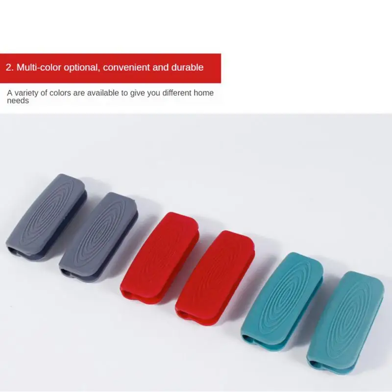 1/2/3PCS of silicone handles anti-scalding non-slip silicone pot handle cover heat insulation handle cover kitchen accessories