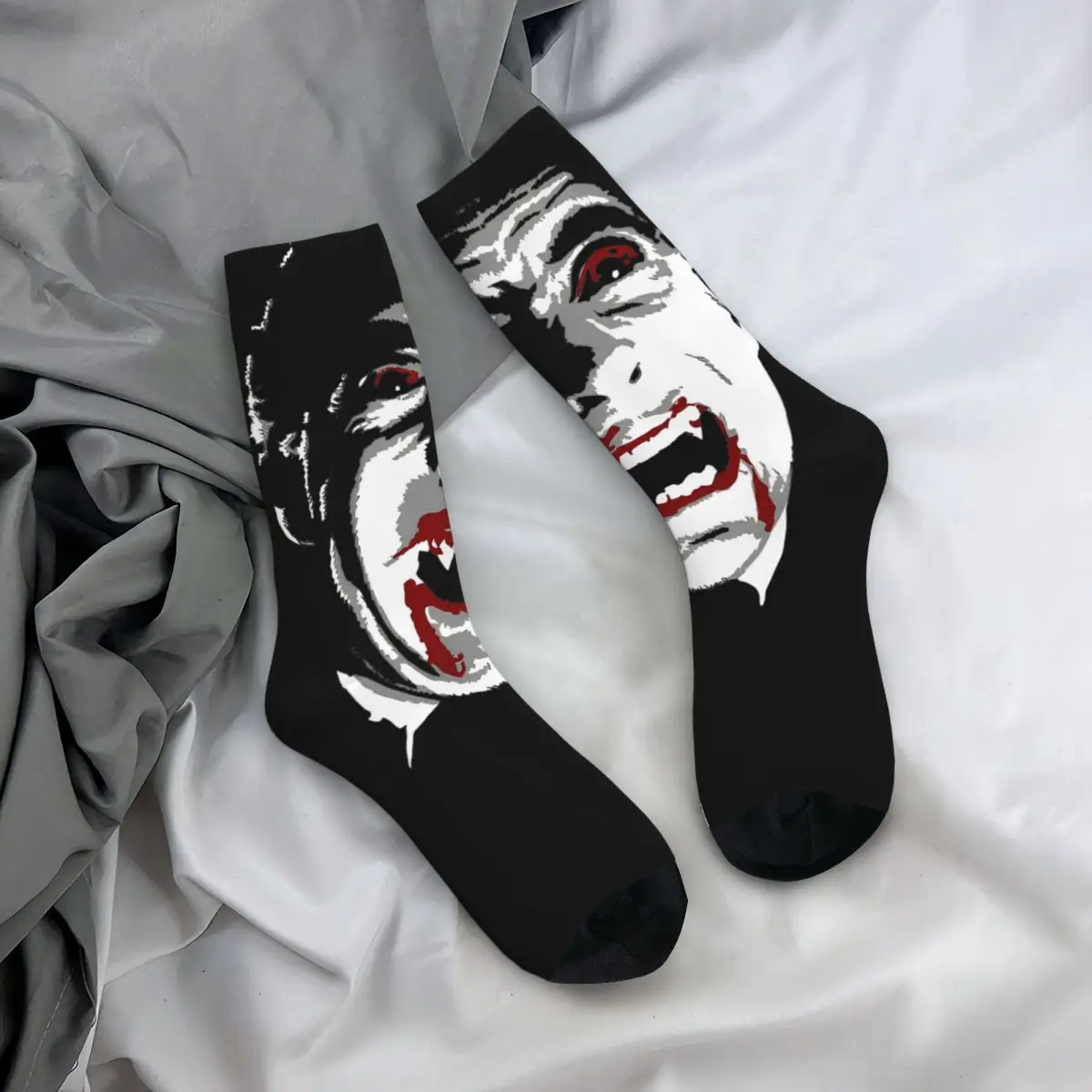 Dracula Socks frankenstein Funny Stockings Men Soft Running Sports Socks Autumn Printed Anti Slip Socks