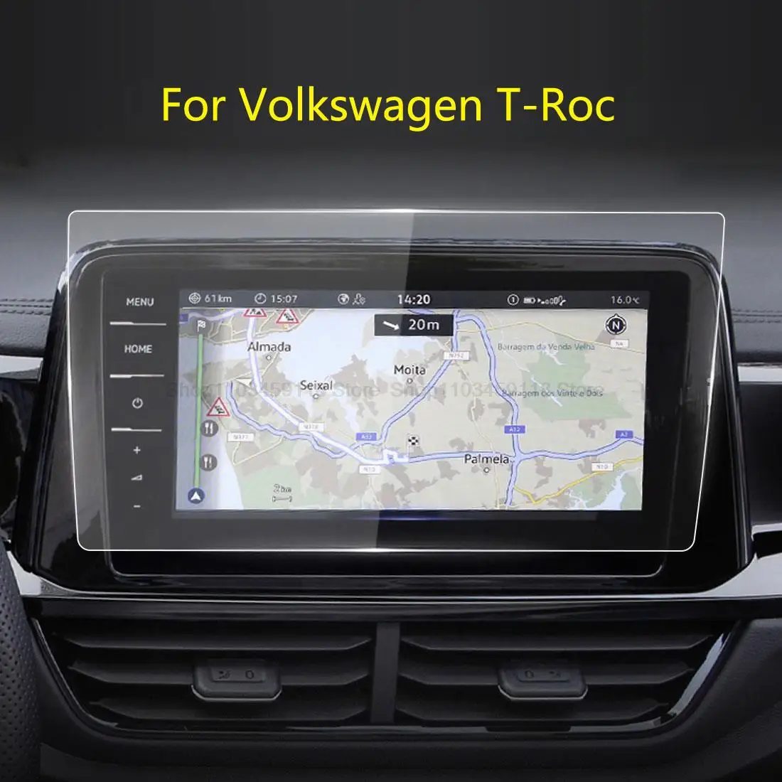 

Tempered Glass Screen Protector For Volkswagen T-Roc 2022 8 inch 9.2 inch Car GPS Navigation interior anti-scratch Film Sticker