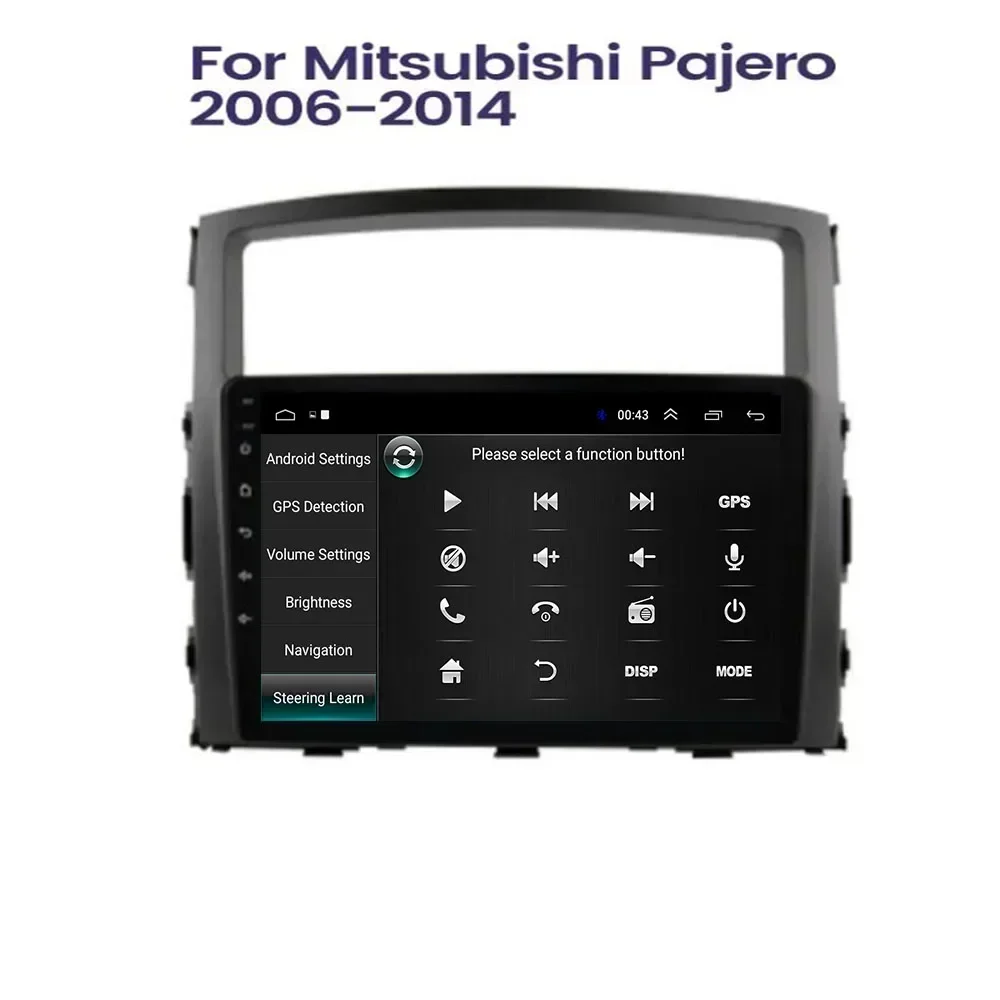 Radio Android Auto para Mitsubishi pajero 2008 - 2050 Radio de coche reproductor de vídeo Multimedia navegación GPS 2din cámara DVD