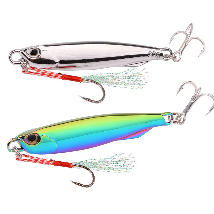 Metal Jig Bait 7g-40g Mackerel Artificial Hard Fish Lure Sinking Far Casting Jigging Bait Spoon Spinnerbait For Mackerel Bass