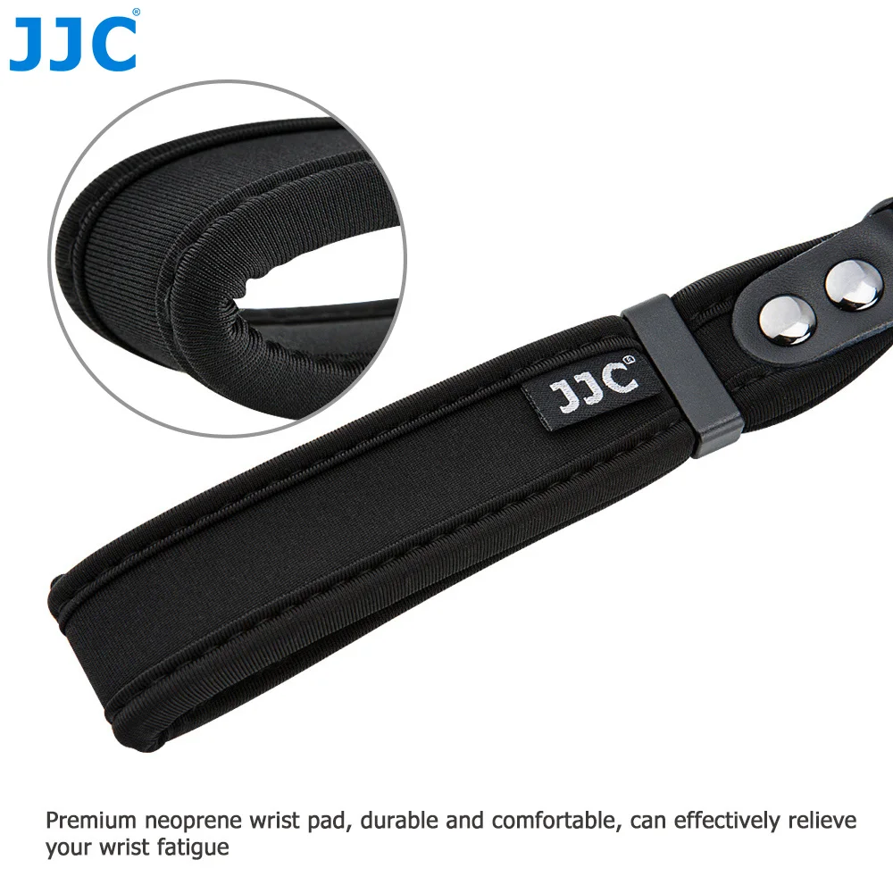 JJC Soft Neoprene Camera Hand Wrist Grip Strap with Quick-Release for Fuji X100VI Sony A7CII A7CR A7IV A6700 Canon EOS R8 R10 R7