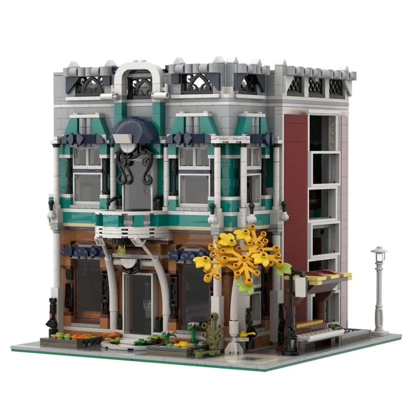 New MOC-36027 Bookstore Modular Building Blocks Construction Model Ornament 2287PCS Children's Birthday Toys Christmas Gifts