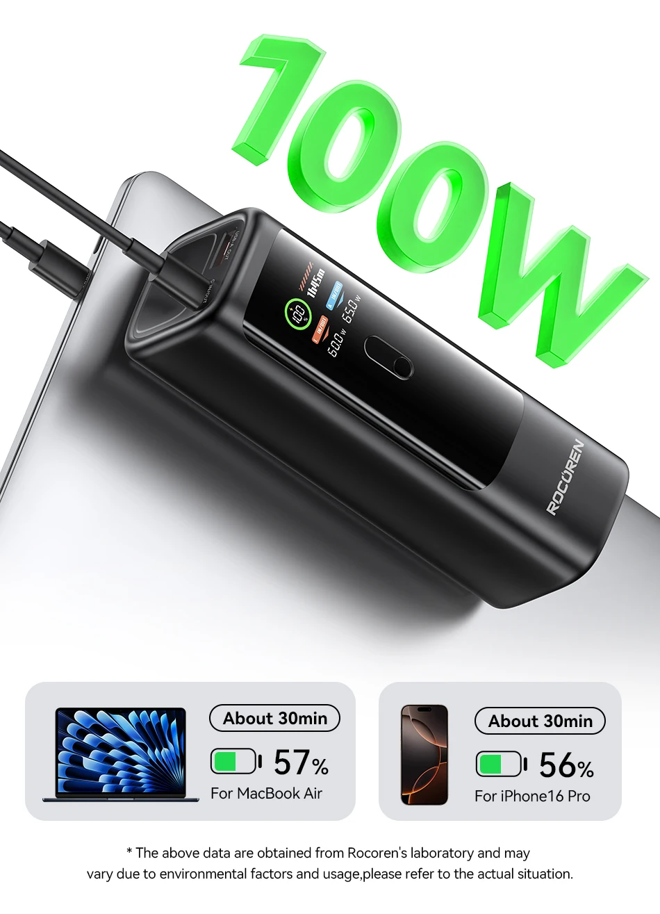 Rocoren Power Bank 100W 20000mAh Charge Rapide PD pour PC Portable 7 Se1a60aef56f548ed8cddeb8c25244bd6X Rocoren Power Bank 100W 20000mAh Charge Rapide PD pour PC Portable