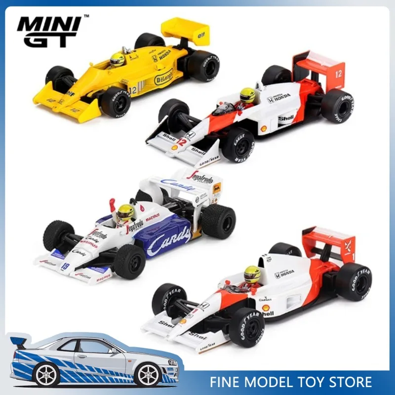 Mini gt 1:64 ayrton senna 1988 1991 grande prêmio japonês 1984 1987 monaco grande prêmio vencedor liga modelo de carro presente brinquedo