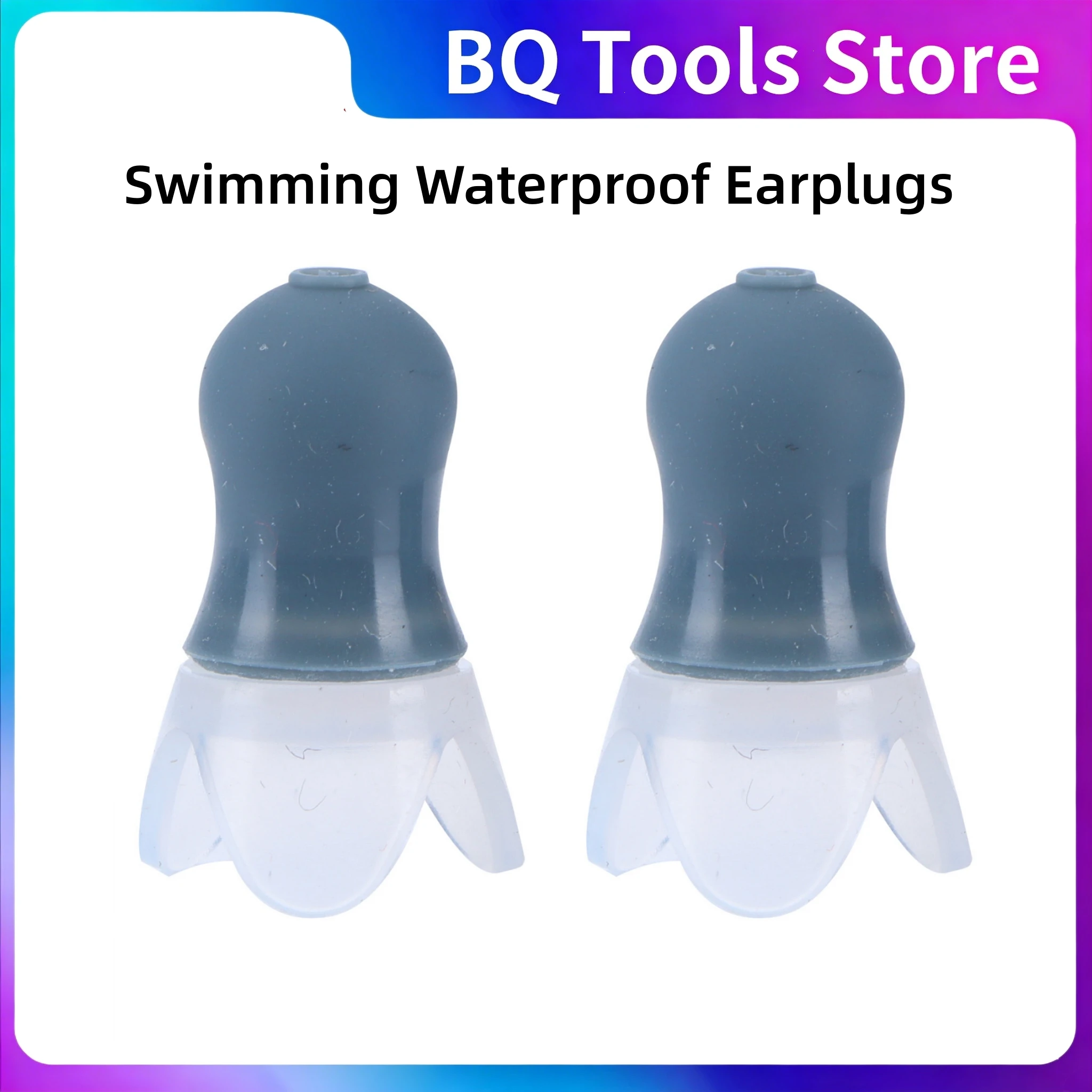 

Flying Earplug Swimming Supplies Swimming Waterproof Earplugs Flying Noise Reduction Silicone Ear Plug with Black Sealing Bottle