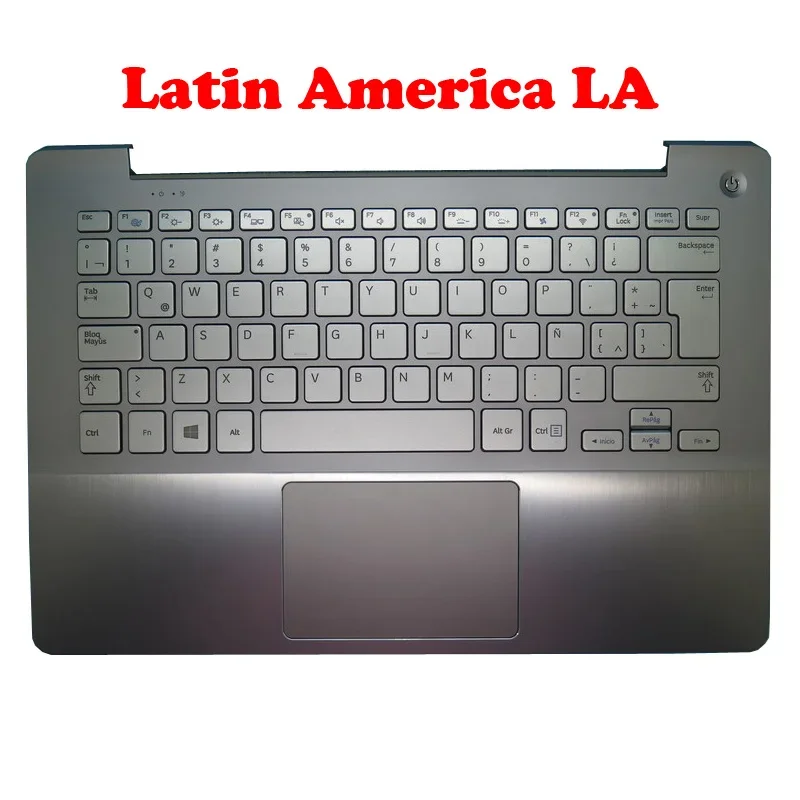 FR اللاتينية LA CA GR PalmRest ولوحة المفاتيح لسامسونج NP740U3E NP730U3E 740U3E 730U3E الإنجليزية فرنسا ألمانيا الشمال كندا جديد