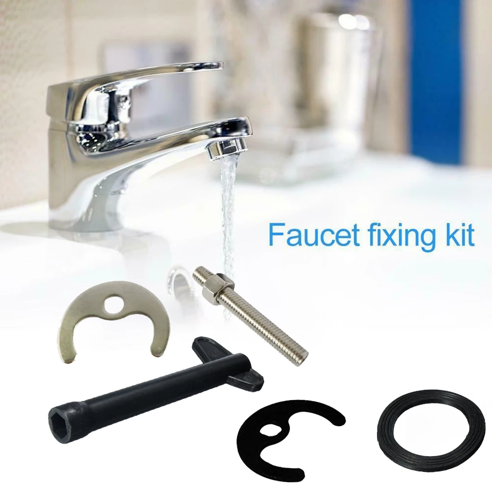 Faucet Sink Wrench Plastic Hexagonal Wrench With Gasket&Bolt Tap  Fixing Fitting Kit Bolt Washer Wrench Plate Basin Repair Tools