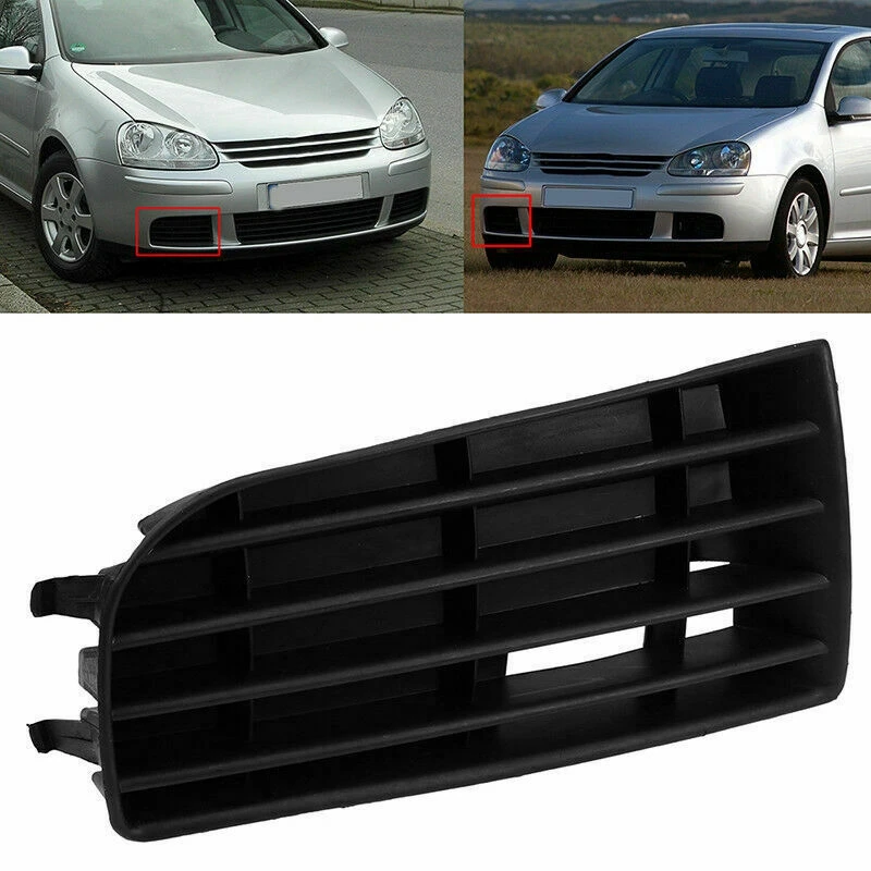 Car Front Bumper Fog Lamp Frame Fog Lamp Grille For Golf 5 A5 MK5 2004 2005 2006 2007 2008 2009