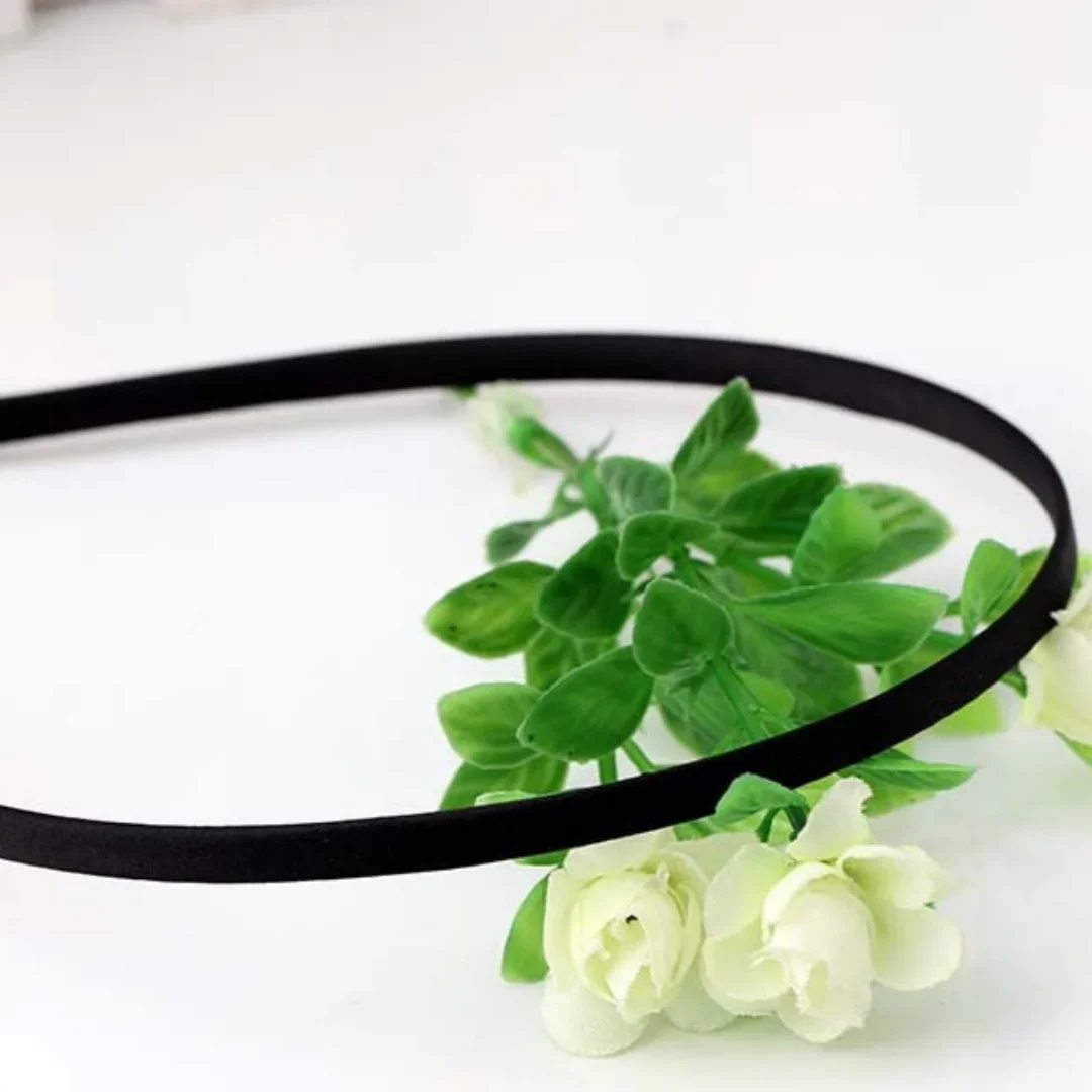 10pcs 5mm Fabric Headband Hair Head Hoop Headband Hair Band Coloful Headwear for Blank Base Setting Hair Jewelry DIY Accessories