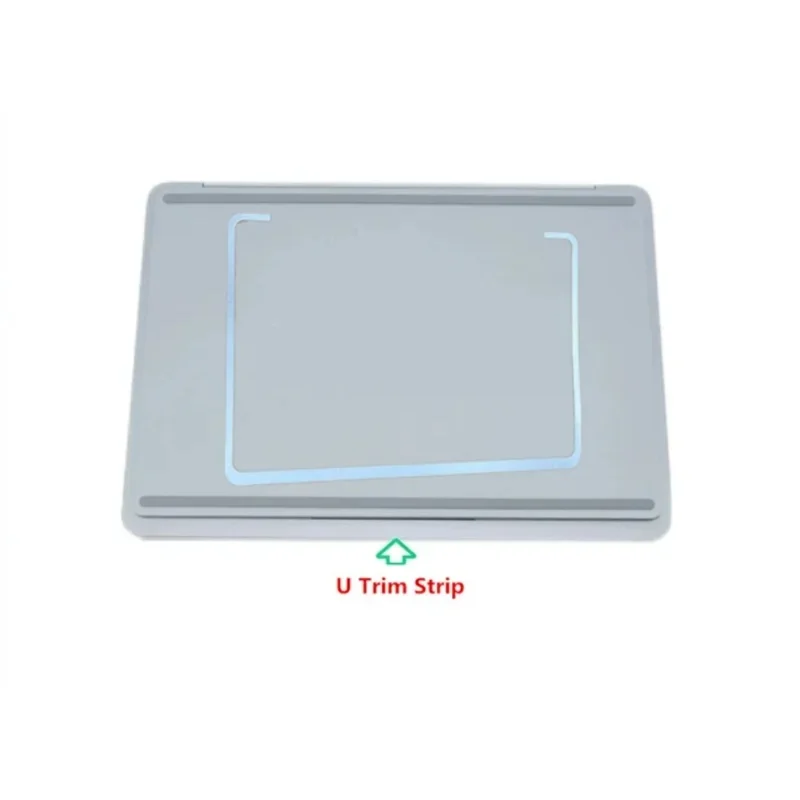 for Microsoft Surface Laptop Studio 1964 Bottom Case U Trim Strip Tags with Tape Silver and Black