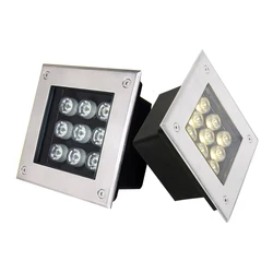 Square LED In-ground Lights 6W 9W 12W 18W Garden Stairs Spot Decking Underground Lamps Outdoor Terrace Lighting LED Underground